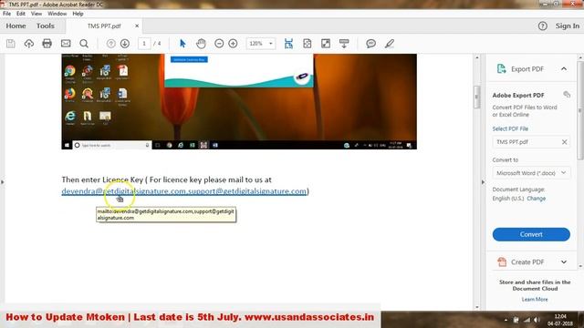 How to Update M token for Digital Signature | Till 5th July. смотреть онлайн