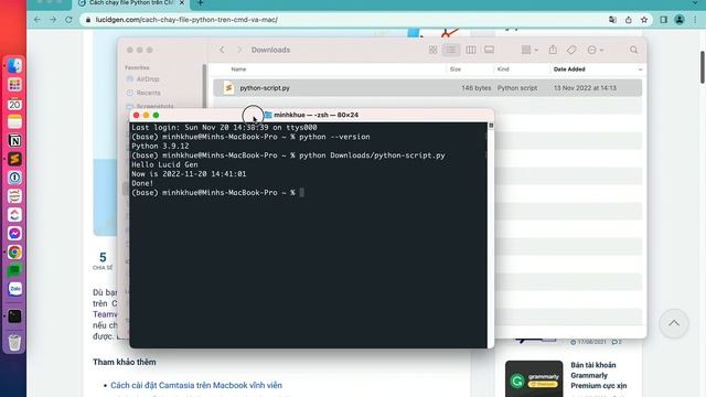 Hướng dẫn chạy một file Python trên CMD và Mac смотреть онлайн