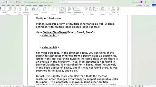 Python TV68 Multiple Inheritance смотреть онлайн