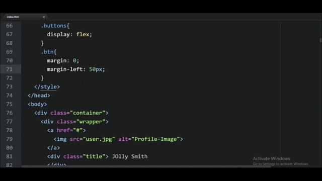 Profile Card with Hover Effect Using HTML & CSS And JavaScript. смотреть онлайн