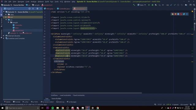 JavaFX 12 Tutorial - 15 - Scene Builder & FXML Overview смотреть онлайн