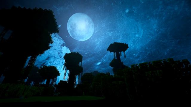 Blue Nebula Planetoid Night Sky - Minecraft Resource Pack смотреть онлайн