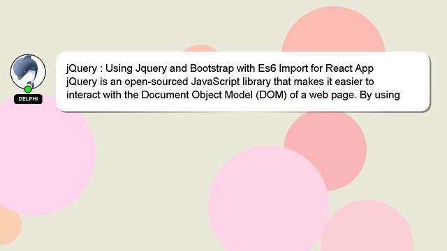 jQuery : Using Jquery and Bootstrap with Es6 Import for React App смотреть онлайн