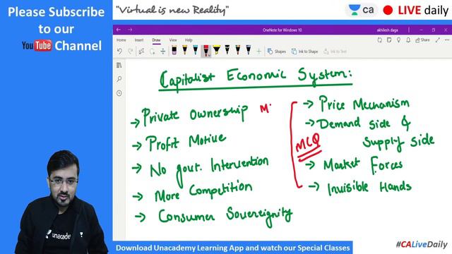 L1 : Economic System | Capitalist Economic System | CA Foundation Economics | Akhilesh Daga смотреть онлайн