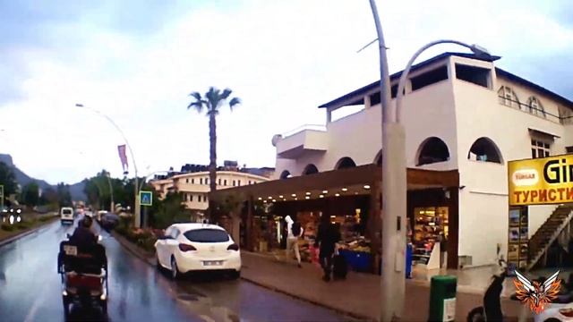 Катаемся на электро скутере в городе Кемер, Турция. Elektro drive in Kemer. смотреть онлайн