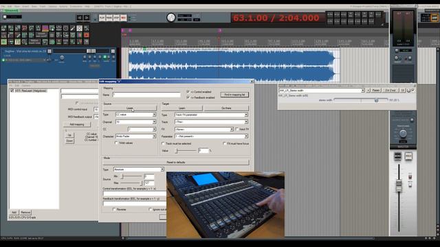 using ReaLearn to assign MIDI controllers to (VST) plugin parameters in Cockos Reaper смотреть онлайн