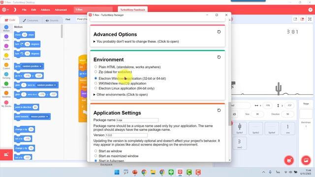 Ep2 TurboWarp Desktop การสร้างไฟล์ Scratch ให้เป็นแบบ Exe