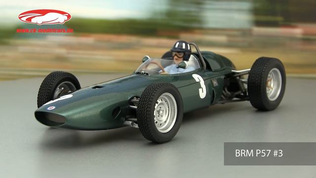 Ck-modelcars-video: Graham Hill BRM P57 #3 Weltmeister Südafrika GP Formel 1 1962 Spark