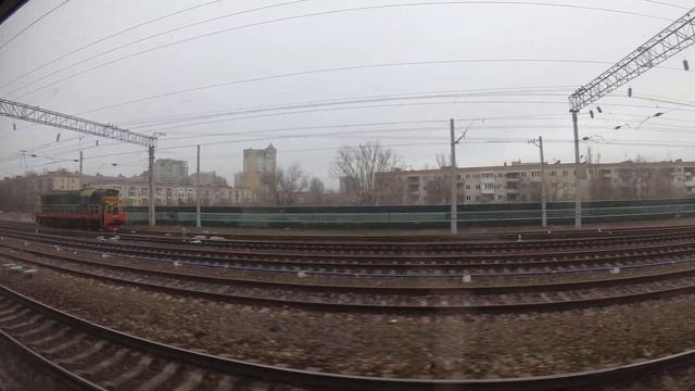 Электричка Волгоград от Тракторная-Пассажирская до Заканальная 09.12.2021, 4k, YN040263 смотреть онлайн