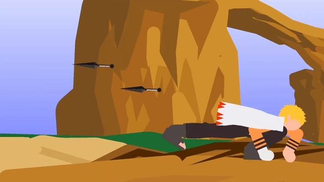 Naruto vs Boruto short animation - Stick Nodes смотреть онлайн