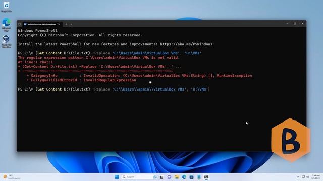 The String is Not a Valid Regular Expression, Parsing Unrecognized Escape Sequence PowerShell смотреть онлайн