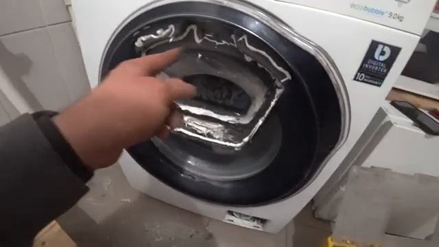 Samsung AddWash ошибка ddC, ремонт люка, разрушение силумина смотреть онлайн