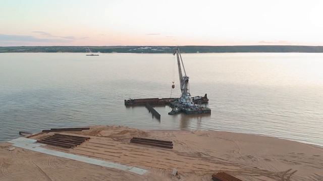 Мост через Волгу в Климовке #5 / Климовский мост - Тольятти-Климовка / левый берег (Aerial/Drone) смотреть онлайн