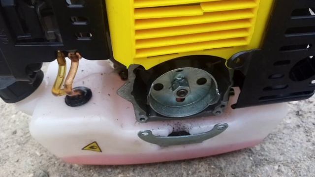 Калибр триммер. Замена стартера.Мотокоса.. смотреть онлайн