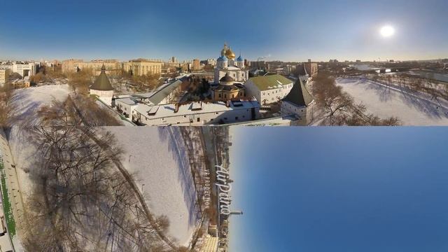 360 video of Moscow. Capital of Russia from above. 4K aerial video смотреть онлайн