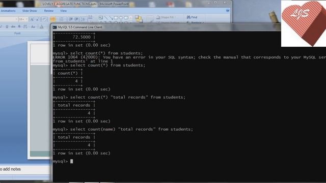 # MySQL : Aggregate functions смотреть онлайн