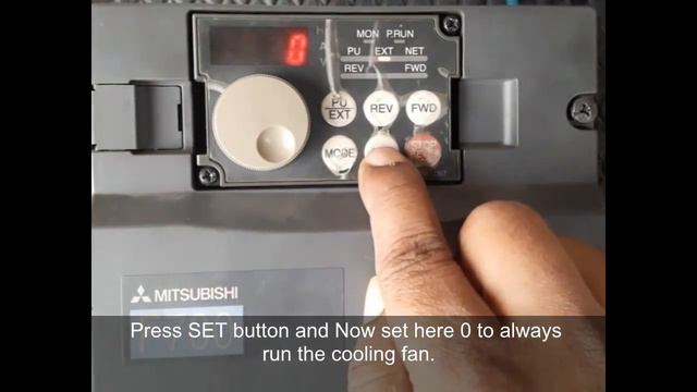 Mitsubishi Inverter Cooling Fan Operation Selection  |  F700 Mitsubishi Drive Fan Parameter Setting