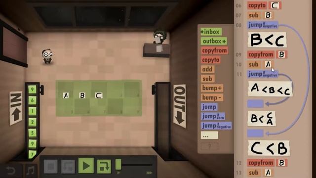 Human Resource Machine - 28 (Size & Speed Challenge)