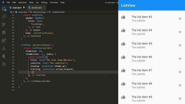 ListView with Navigator | Flutter Tutorials смотреть онлайн