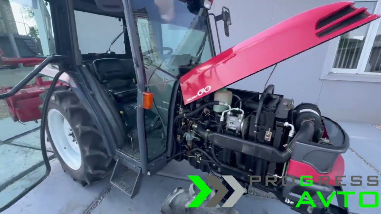 Минитрактор четырехцилиндровый с кабиной Mitsubishi MT251 с ПСМ в Новосибирске с почвофрезой смотреть онлайн