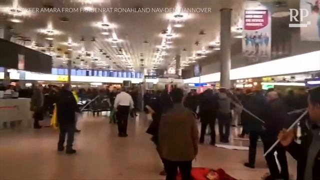 Flughafen Hannover: Schlägerei zwischen Türken und kurdischen Demonstranten смотреть онлайн