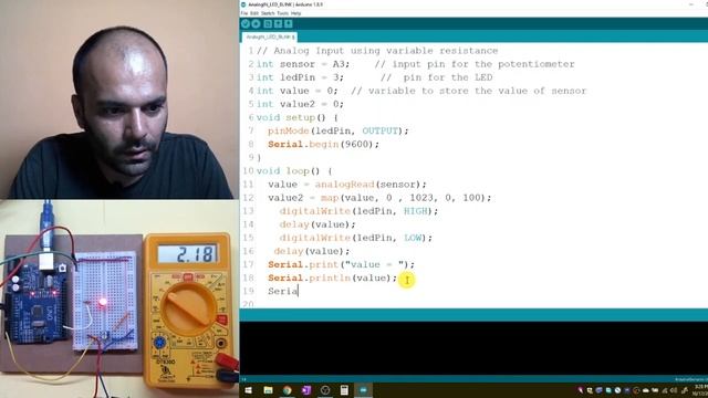 Arduino Training Session - Analog Input, Map Function, Serial Monitor смотреть онлайн