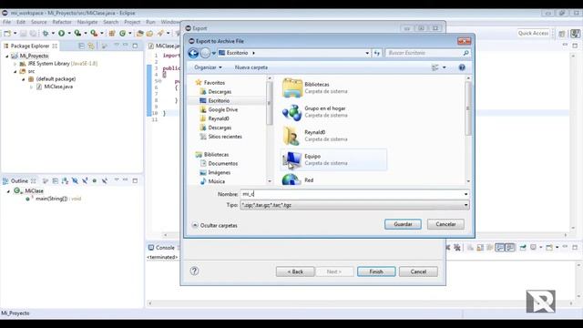 Exportar proyecto Java con Eclipse смотреть онлайн