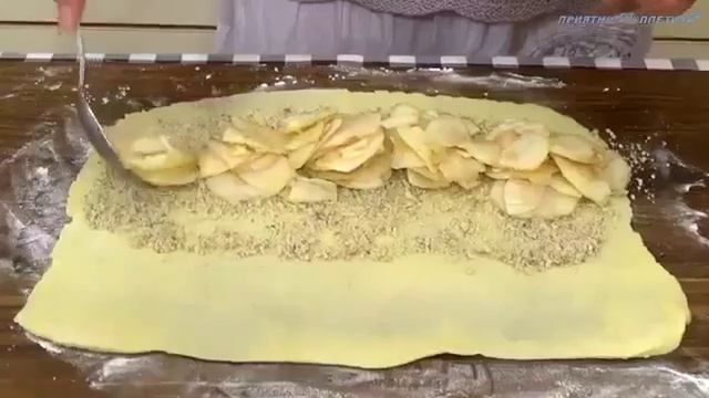 Штрудель. Как приготовить штрудель с яблоками смотреть онлайн