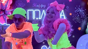 Неоновая детская вечеринка в студии Сказочник, 9 лет