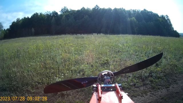 Полет самодельного самолета!