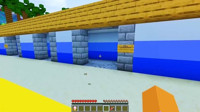 Opening a MEGA WATER PARK in Minecraft! смотреть онлайн