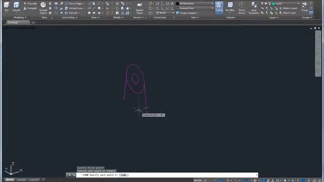 AutoCAD, деталь 8 смотреть онлайн