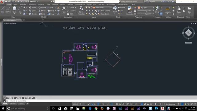 user coordinate system Autocad training Tutorial 25 смотреть онлайн