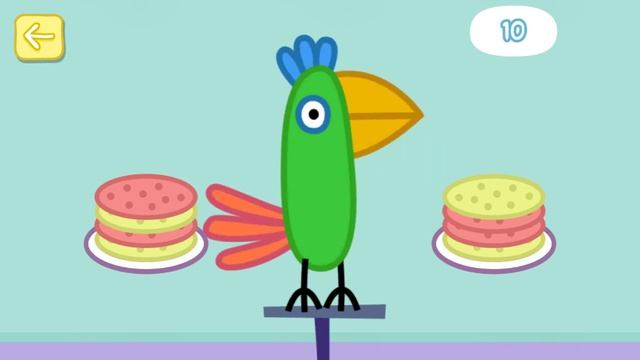 Peppa Pig Попугай Полли мини-игры: Повторялки, Кормление и Прятки с попугаем Поли смотреть онлайн