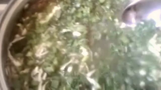 Зелёный борщик ням ням!