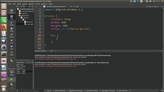 Transformaciones de QML смотреть онлайн