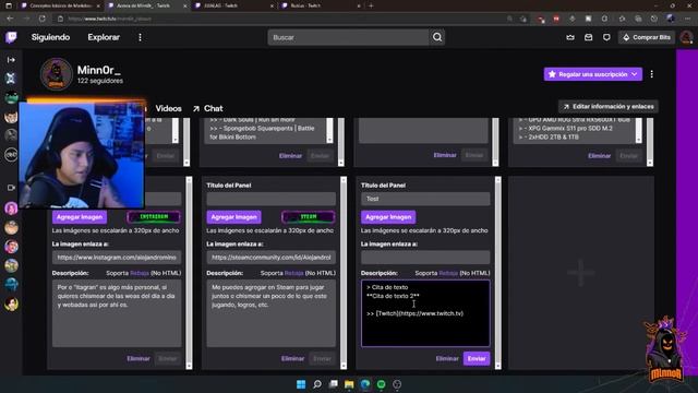 Mejora el formato Paneles Twitch | Markdown Basics смотреть онлайн