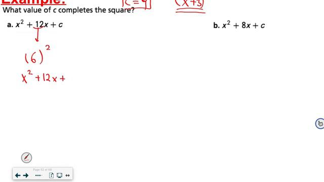 Completing Square to write the Quadratic Functions in vertex form- Algebra-1- смотреть онлайн
