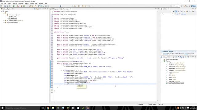 Bukkit Plugins Programming - Episode 1 - Teams смотреть онлайн