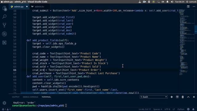 Python/Kivy POS System Part 4:Admin Dashboard(Part 16) смотреть онлайн