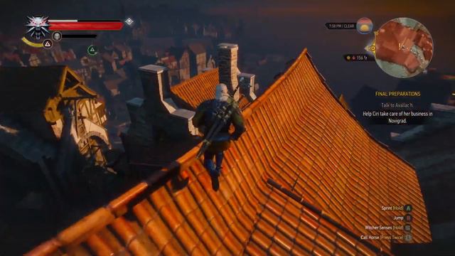 Best spot to admire Novigrad | The Witcher 3 | Xbox Series S смотреть онлайн