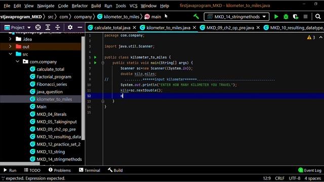 kilometer to miles conversion using java coding||java program#javaprogramming#java смотреть онлайн