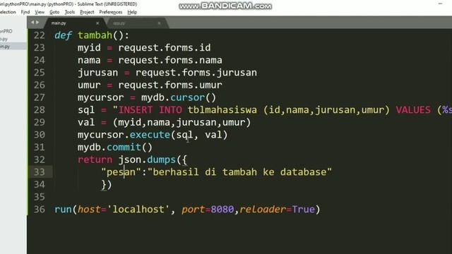Flask Python with Mysql Tutorial смотреть онлайн