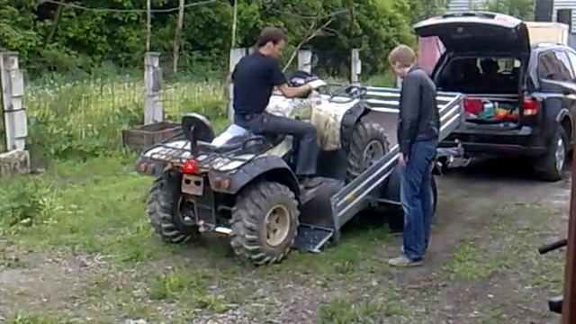 Разгрузка квадроцикла смотреть онлайн