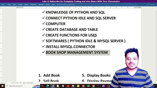 How to Make | Python MYSQL Project | Book Shop Management System | Complete Coding смотреть онлайн