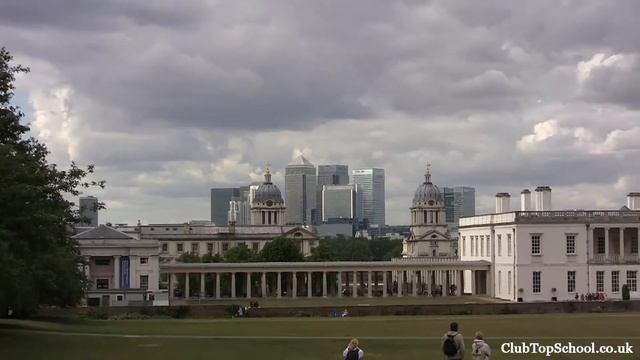 Лондонское Сити (City of London). Вид с Гринвича смотреть онлайн