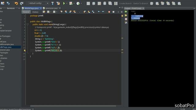 Tutorial Belajar Bahasa Java Buat Pemula - 49 [flags][width] printf (on Going) смотреть онлайн