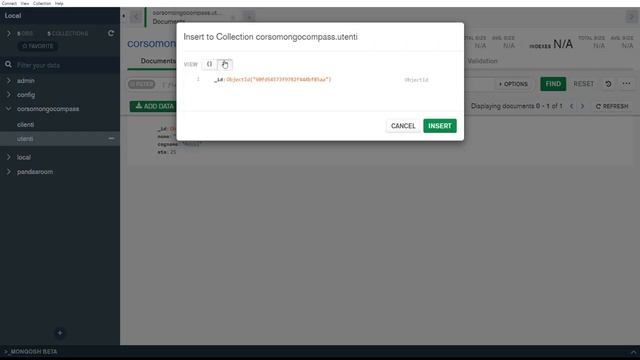 MongoDB Tutorial Italiano 07 - Usare Compass come interfaccia grafica смотреть онлайн