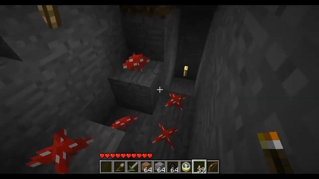 Minecraft - 54 Red Mushrooms in Cavern смотреть онлайн