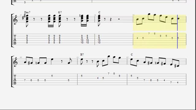 Jattendrai Tchavolo Schmitt Tab Sheet JazzGuitar